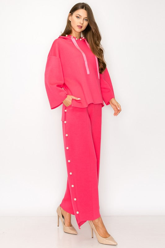 Francine French Scuba Pearl Hoodie - Light Colors