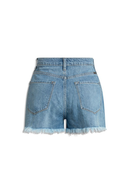 Kan Can USA High Rise Denim Shorts - Online Only