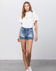 Insane Gene Button Down Mid Rise Shorts