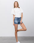 Insane Gene Button Down Mid Rise Shorts