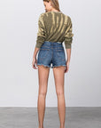 Insane Gene Premium Mid-Rise Distressed Shorts