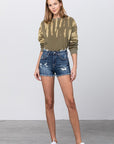 Insane Gene Premium Mid-Rise Distressed Shorts