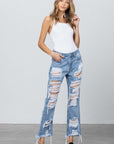 Insane Gene Heavy Destroyed Straight Jeans