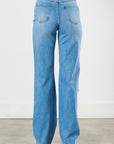 Vibrant M.i.U Distressed Wide Leg Jeans