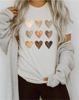 Watercolor Nine Heart Graphic Tee