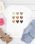 Watercolor Nine Heart Graphic Tee