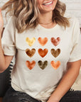 Watercolor Nine Heart Graphic Tee