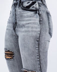 GJG Denim Storm Bell Bottom Jean in Grey