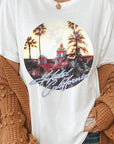 Retro Eagles Hotel California Graphic Tee PLUS