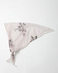 Tulle Lace Embroidered Poppy Headscarf