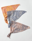 Bohemian Floral Lace Headscarf