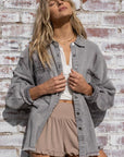 Fringe Distressed Oversized Jacket - Online Only