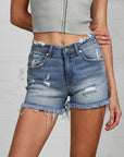 Insane Gene Mid-Rise Distressed Shorts