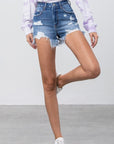 Denim Lab USA High Rise Denim Shorts