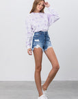 Denim Lab USA High Rise Denim Shorts