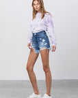 Denim Lab USA High Rise Denim Shorts