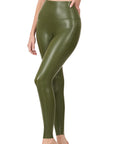 Zenana High Rise Faux Leather Leggings - Online Only