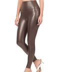 Zenana High Rise Faux Leather Leggings - Online Only