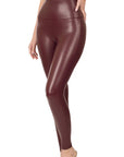 Zenana High Rise Faux Leather Leggings - Online Only