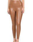 Zenana High Rise Faux Leather Leggings - Online Only