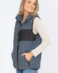 Unisex Women's Sherpa Fleece Vest Jacket