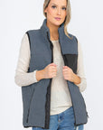 Unisex Women's Sherpa Fleece Vest Jacket