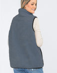 Unisex Women's Sherpa Fleece Vest Jacket