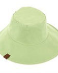 Solid Reversible Ponytail Bucket Hat