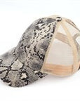 CC Popular Pattern Pony Trucker Cap