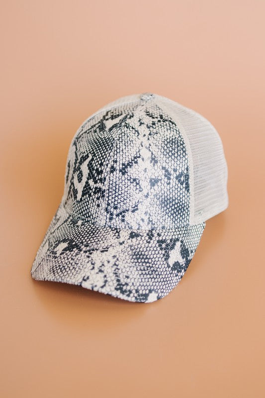 CC Popular Pattern Pony Trucker Cap