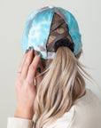 CC Tie-Dye Pony Cap | Criss-Cross Elastic