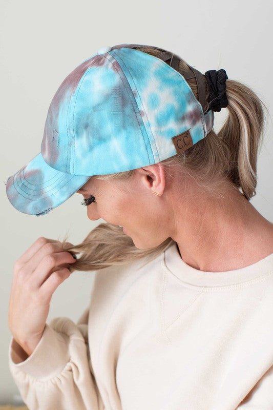 CC Tie-Dye Pony Cap | Criss-Cross Elastic