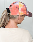 CC Tie-Dye Pony Cap | Criss-Cross Elastic