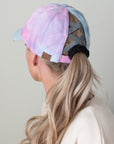 CC Tie-Dye Pony Cap | Criss-Cross Elastic