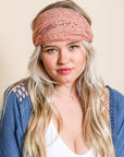 Leto Accessories Bohemian Lace Stretch Headwrap