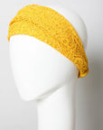 Leto Accessories Bohemian Lace Stretch Headwrap