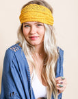 Leto Accessories Bohemian Lace Stretch Headwrap