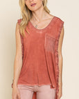 POL Criss-cross Lace-up Open Back Tank Top - Online Only