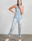 Insane Gene Heavy Distressed Straight Fit Overalls