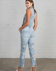 Insane Gene Heavy Distressed Straight Fit Overalls