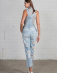 Insane Gene Heavy Distressed Straight Fit Overalls