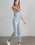 Insane Gene Heavy Distressed Straight Fit Overalls