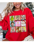 Christmas Movie Characters Unisex Fleece Graphic Sweatshirt