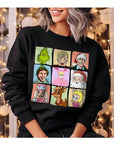 Christmas Movie Characters Unisex Fleece Graphic Sweatshirt