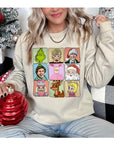 Christmas Movie Characters Unisex Fleece Graphic Sweatshirt