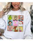 Christmas Movie Characters Unisex Fleece Graphic Sweatshirt