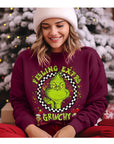Feeling Extra Grinchy Today Christmas Unisex Graphic Fleece Sweatshirt