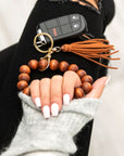 Wooden Key Ring Bracelets - My Pampered Life Seattle