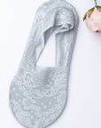 Leto No-Slip Floral Lace Socks