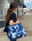 Julia Rose Gorgeous Neoprene Bag - Blue Tie Dye